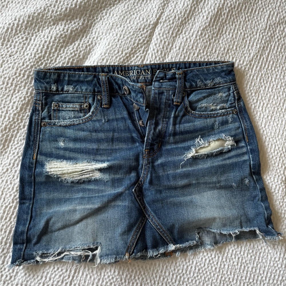 American Eagle Outfitters Blue Denim Skirt